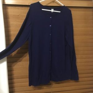 Navy maternity cardigan